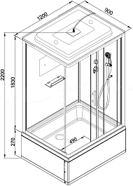DTO Душевая кабина D229S LED 120x90 – фотография-16